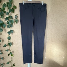 Theory Pants Men 32 (34) X 32.5 Raffi Slim Fit Tech Ponte 5 Pocket Stretch Dress