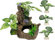 Betta Fish Tank Cave Decoration Leaf Hammock Aquarium Ornament 5"