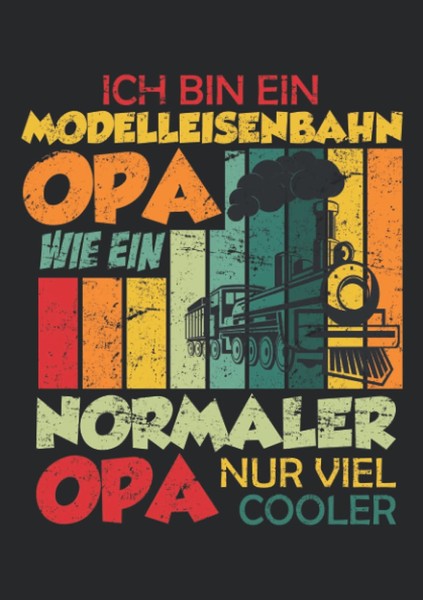 Titel: Notizbuch A5 Liniert - Opa Geschenk FüR Modelleisenbahn-image