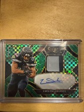 2025 Select Zach Charbonnet Patch Auto Green Checkerboard /5 SME-ZCT