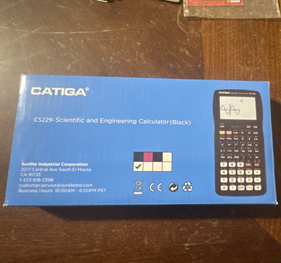 Catiga CS-229 Scientific/Graphing Handheld Calculator LCD Battery Black