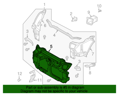 New Genuine Nissan 350Z Front Radiator Core Support (2006-2008) OE