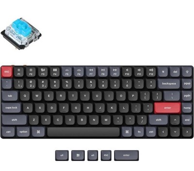 Keychron K3 Pro Version2 US Blue Switch Kabellose Mechanische Tastatur Schwar...