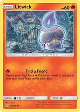 Litwick (28) SM - Unified Minds 28/236 LP Pokemon