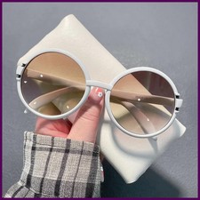 Luxury Designer Round Sunglasses for Women Men 2025 Vintage Fashion Sun