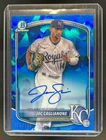 2025 Bowman Sapphire Jac Caglianone Chrome Prospect Auto #179/199 Royals