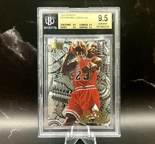 1995-96 Fleer Metal Nuts & Bolts Michael Jordan #212 BGS 9.5 -True Gem Mint