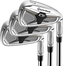 TaylorMade Qi Max Golf Irons 4-PW Steel Stiff Flex Right Handed