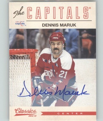 2012-13 Panini Classics Signatures #131 Dennis Maruk Autographs