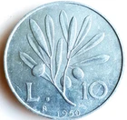ITALY : VERY NICE 10 LIRE 1950 KM 90