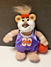 1999 Basketball Bubba 8" Plush Bear Rubber Face Mattel