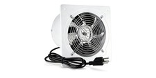 Exhaust Fan, 735CFM Wall Mounted Vent Fans, Ventilation Fan 8 inch White-A