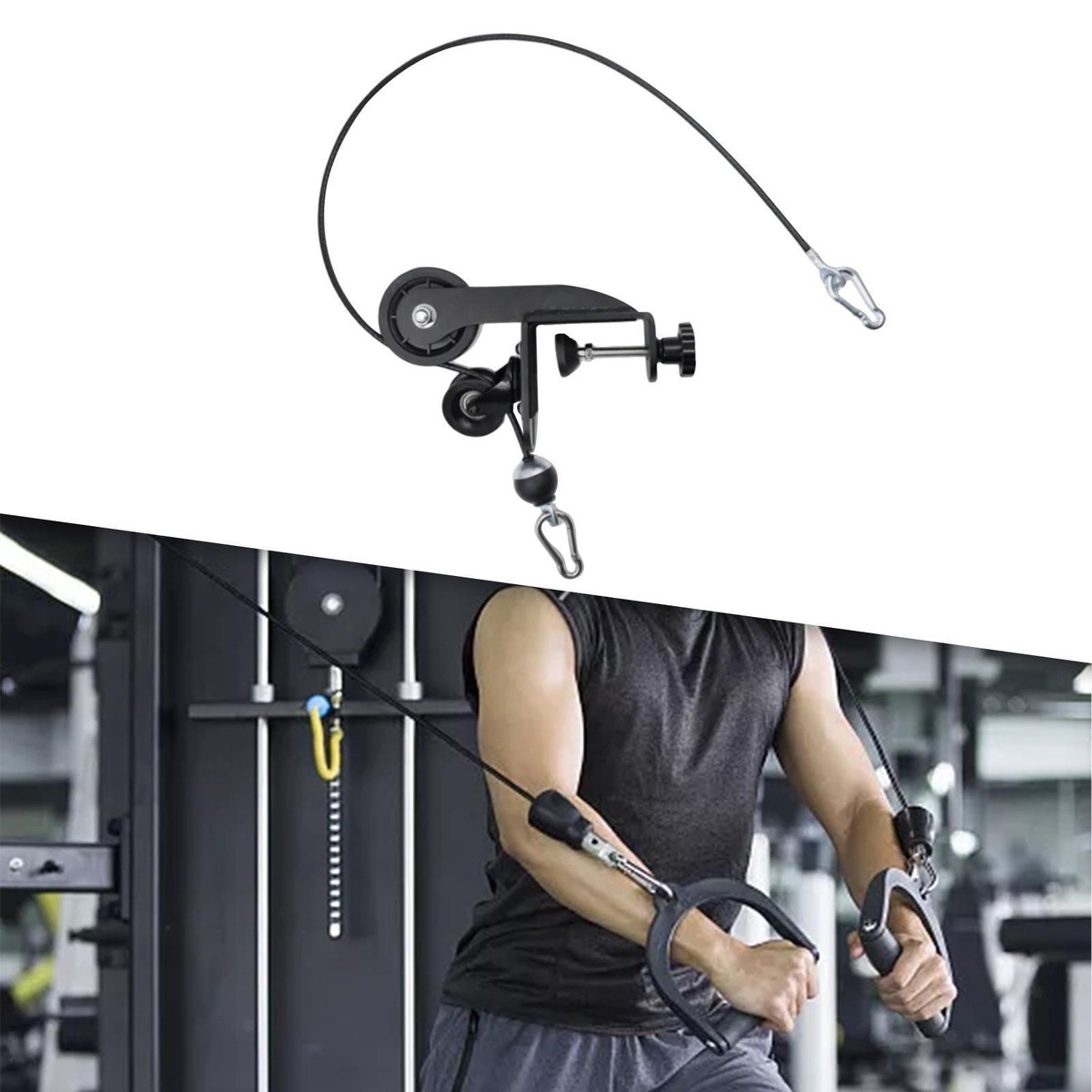 Arm Wrestling Training Table Pulley Cable System Equipment