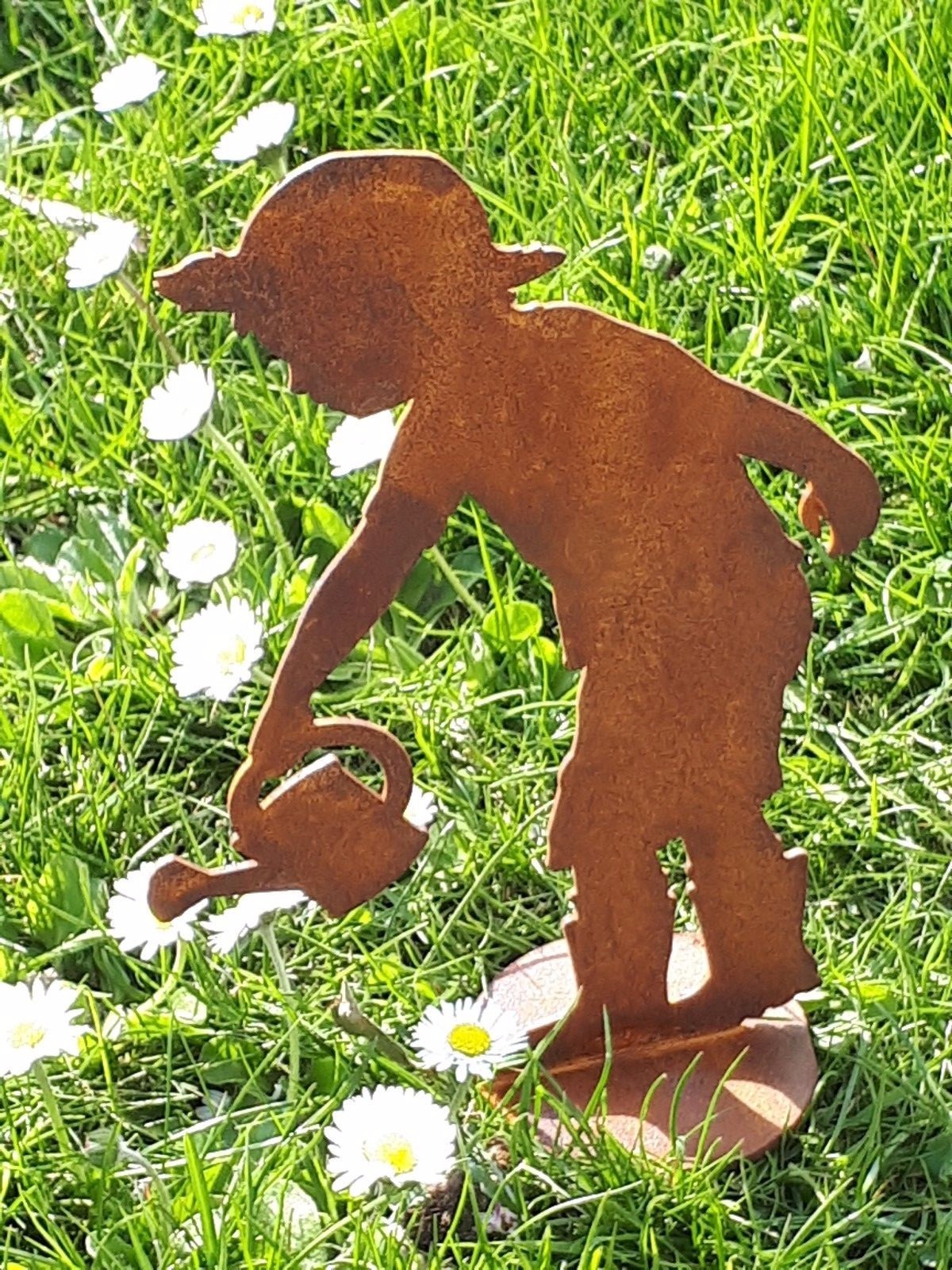 Edelrost Gärtner Junge P G 13 Figur Dekoration Garten Terrasse Beet