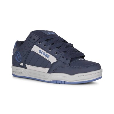 Globe Tilt Skate Schuhe Navy Denim Nubuck Wide Trainer Herren