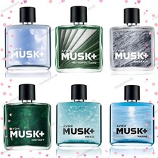 Avon Musk + Eau de Toilette EDT 75ml mens Aftershave, Multiple Fragrances,Musk+