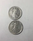 1916D & 1917S Rev Walking Liberty Half Dollar  Silver Original Lower Grade Coins