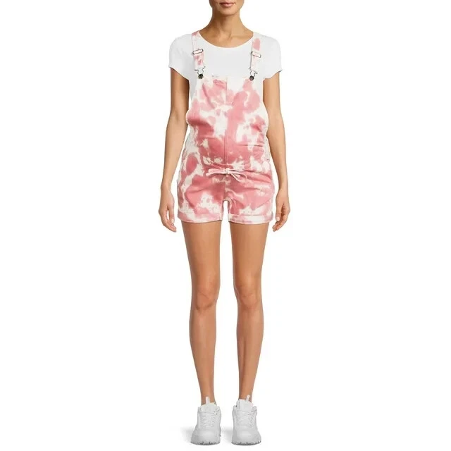 Pantalones Cortos Planet Motherhood Maternidad Sarga Tie Dye Para Mujer M Algodón Multicolor Foto 3 de 4