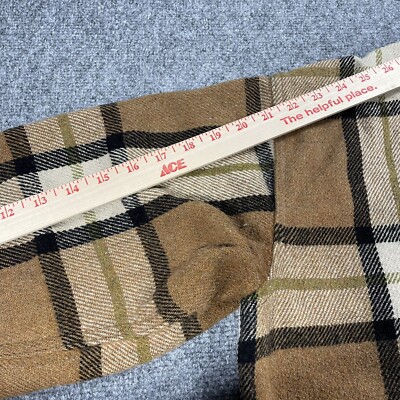 VINTAGE 60s CPO Sport King Shirt Jacket Wool Plaid Navy Anchor