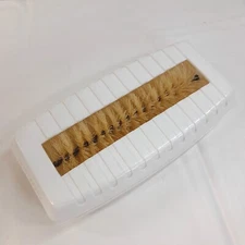 Vintage SUPER SWEEPER Table Crumb brush silent butler broom White Plastic USA