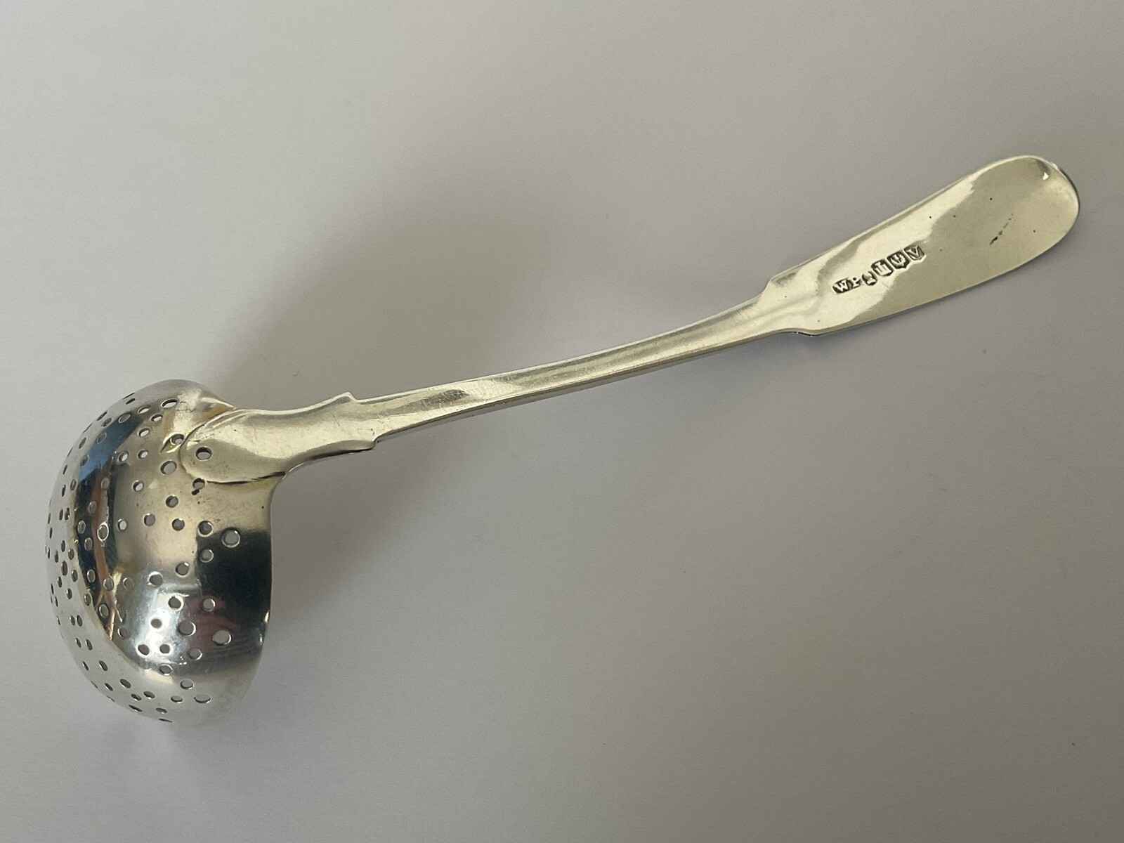 Lovely Scottish Georgian Solid Silver Sugar Ladle by William Peat Edinburgh 1827