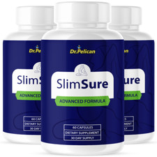 SlimSure- Digestive Support- 3 Bottles- 180 Capsules