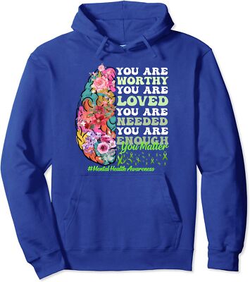 Mental Health Fight The Stigma Awareness Tee Unisex Hooded Sweatshirt