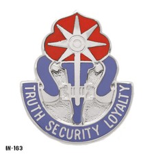 470th Military Intelligence Brigade ~ Truth Security Loyalty Army DUI Crest Pin