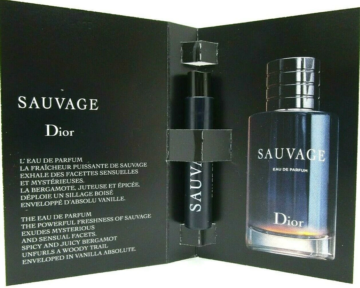 DIOR SAUVAGE EAU DE PARFUM VIAL SPRAY FOR MEN 0.03 Oz / 1 ml NEW