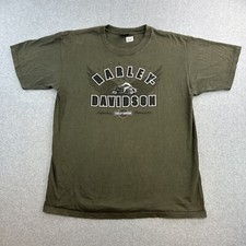Harley Davidson Shirt Mens XL Green Short Sleeve Biker Orlando Graphic Adult