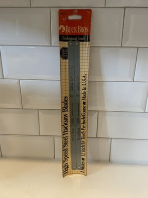 Buck Bros 12'' Hacksaw Blade 18 Teeth Per Inch Professional Grade Made In USA 2pk