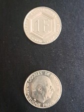 1 Franc Münze  30 Jahre 1958–1988       Charles de Gaulle