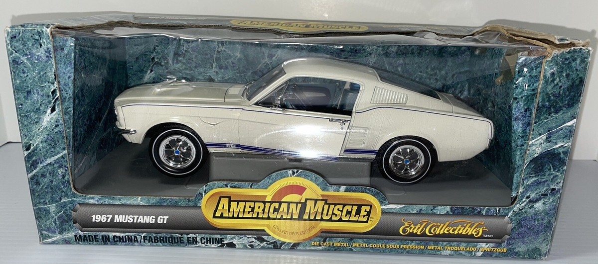 ERTL American Muscle 1:18 Die Cast Car - White 1967 Mustang GT | eBay