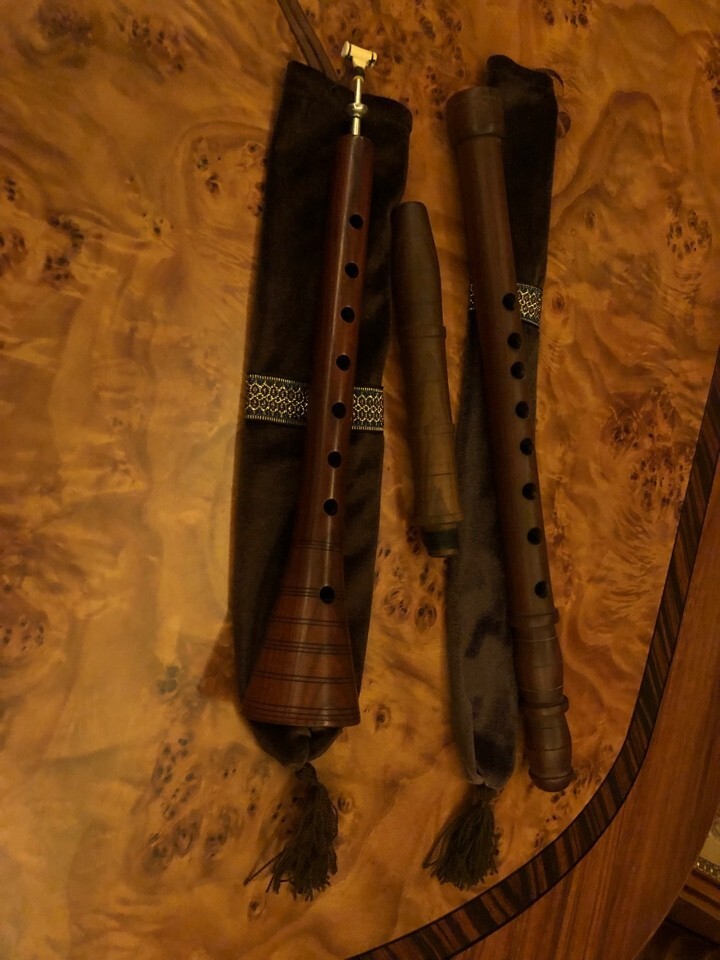 New.Handmade.Blue and Zurna, one cane for Zurna. As a gift: cases for them