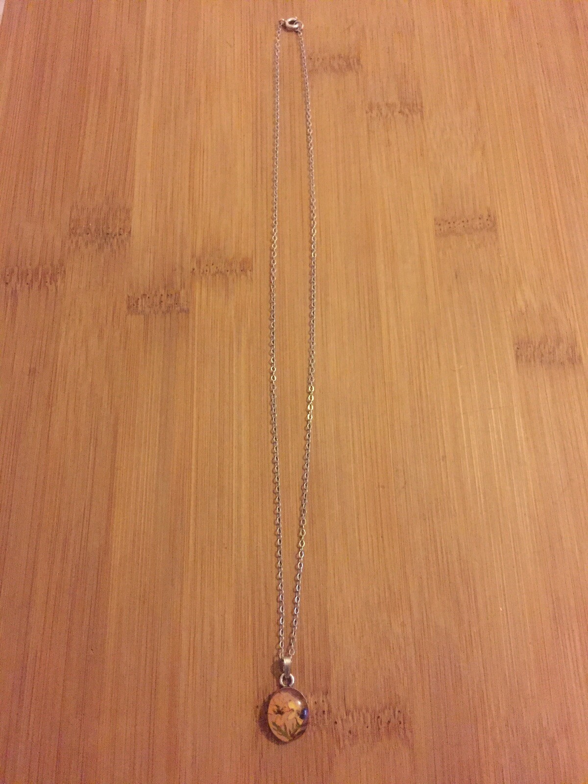 Pretty Vintage Solid Sterling Silver Pressed Flow… - image 2