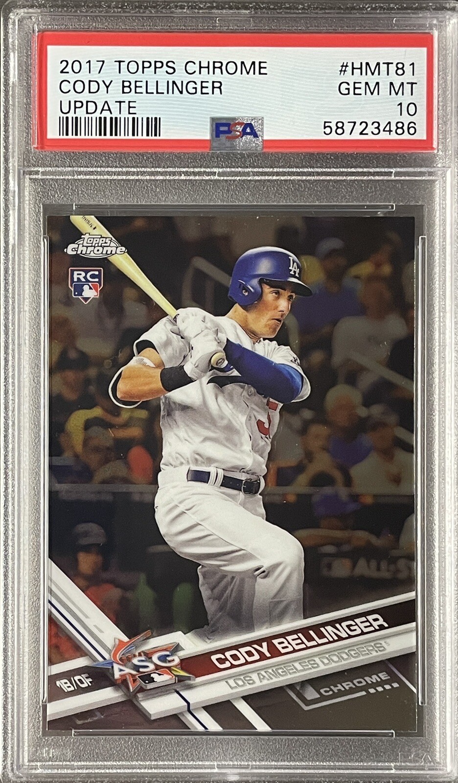 CODY BELLINGER 2017 Topps CHROME UPDATE #HMT81 PSA 10 GEM MINT RC QTY