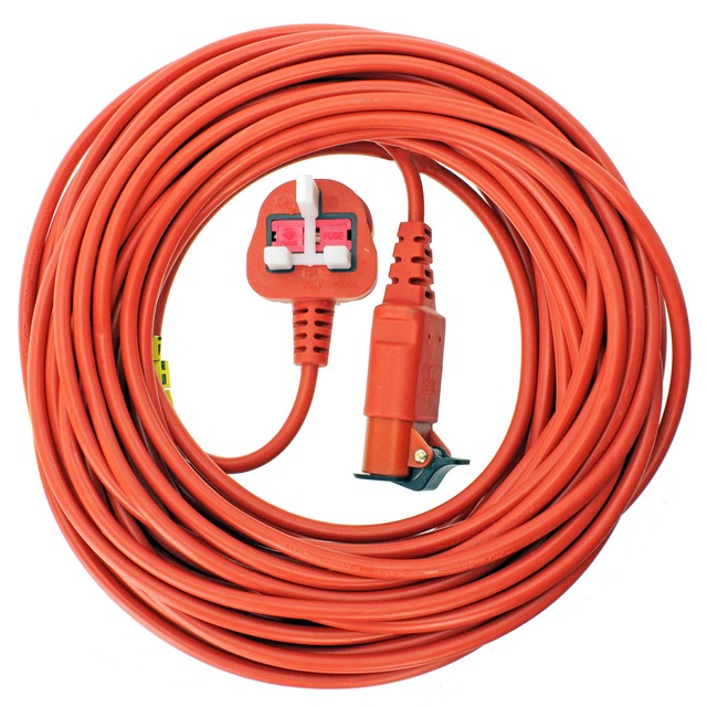 Extra Long 20m 20 Metre Power Cable for Flymo Hover VAC 280 Lawnmower