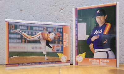VERY COOL VINTAGE NOLAN RYAN BASEBALL CARDS BUY 1 GET 1 FREE ASTROS STARTER