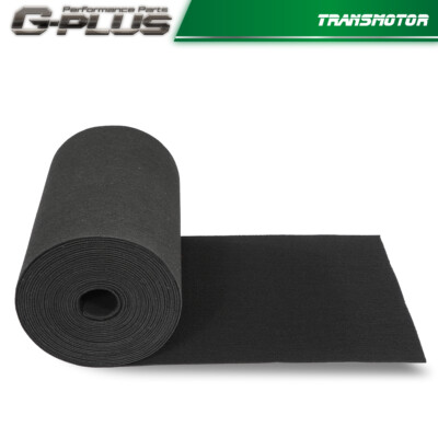 18'' x 50' Ribbed Bunk Carpet / Marine Boat Trailer Runners / Outdoor - Black NEW