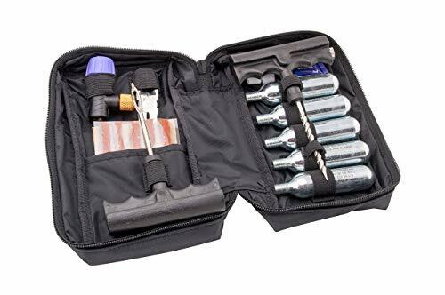 Kit de reparación plana de motocicletas ATV UTV CO2 kit de reparación de neumáticos sin tubo