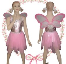 Lot of 7 Wish Upon A Star Child M Dance Costume 3pc Leotard, Fairy Skirt  Wings
