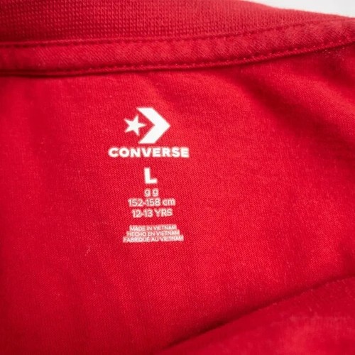 Converse Big Girl's (12-13 YRS) Large Red Americana Heart Short Sleeve Tee - Picture 2 of 11