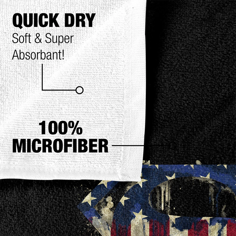 Superman Bleeding Shield Officially Licensed Beach Towel 30"x60"