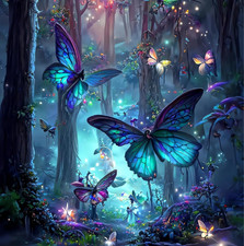 Butterfly Diamond Art Kits for Adults,5D Diamond Painting Kits for Butterfly For
