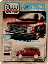 Auto World Mighty Minivans 1985 Dodge Caravan CHASE red ULTRA RED