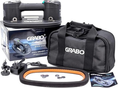Grabo Pro Lifter 20: Electric Suction Cup with Digital Display, 375 lbs Capacity
