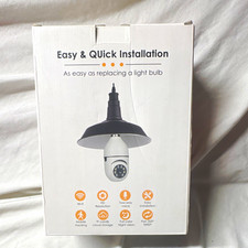 E27 Light Bulb Security Camera WiFi 1080p Pan/Tilt Two-Way Audio Night Vision