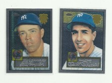 2002 Topps Chrome Baseball  1952 World Series 2 Reprint Card Lot