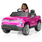 OROFULL 24V Licensed Chevrolet Electric Ride On Car with LED Lights & MP3, Pink — photo 8