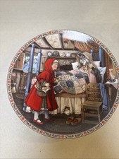 Edwin Knowles ONCE UPON A TIME Collector Plate 1988 LITTLE RED RIDING HOOD